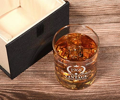 1968 55th Birthday Gifts For Men, Vintage Whiskey Glass 55 Birthday Gifts For Dad, Son, Husband, Brother, Funny 55th Birthday Gifts Present Ideas For Him, 55 Year Old Bday Party Decoration 4 1968 55th Birthday Gifts For Men, Vintage Whiskey Glass 55 Birthday Gifts For Dad, Son, Husband, Brother, Funny 55th Birthday Gifts Present Ideas For Him, 55 Year Old Bday Party Decoration - Image 4
