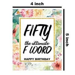 50th Birthday Wine Bottle Labels Stickers, 1971 Bday Milestone Gifts For Her Or Him, Adult, Women And Men, Cheers To 50 Years, Funny Fifty Party Decorations For Friend, Wife, Mom, Husband - Set Of 8 8 50th Birthday Wine Bottle Labels Stickers, 1971 Bday Milestone Gifts For Her Or Him, Adult, Women And Men, Cheers To 50 Years, Funny Fifty Party Decorations For Friend, Wife, Mom, Husband - Set Of 8 -Peugeot Shop 51AtepePAlL