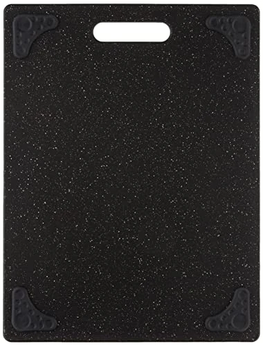 Grippboard Cutting Board With Non-Slip Feet, 11 By 14.5 Inches, Dark Granite Pattern And Black 2 Grippboard Cutting Board With Non-Slip Feet, 11 By 14.5 Inches, Dark Granite Pattern And Black - Image 2