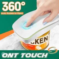 Electric Can Opener, One Touch Hand Free Can Openers, No Sharp Edge, Food-Safe, Automatic Handheld Can Openers For Kitchen Arthritis And Seniors, Kitchen Gadget & Gift For Almost Size Can -Peugeot Shop 51BCXNoMvkL