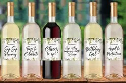 Printed Party Birthday Wine Bottle Labels, Greenery, Set Of 6 7 Printed Party Birthday Wine Bottle Labels, Greenery, Set Of 6 -Peugeot Shop 51BEocFfOpL