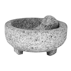 4-Cup Granite Molcajete Mortar And Pestle, Gray