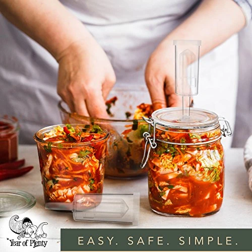 Year Of Plenty BPA-Free Airlocks - Set Of 6 - Hydrolocks For Fermenting, Brewing, Beer, Wine, Sauerkraut, Kimchi And Other Fermentation Projects (6)…… 6 Year Of Plenty BPA-Free Airlocks - Set Of 6 - Hydrolocks For Fermenting, Brewing, Beer, Wine, Sauerkraut, Kimchi And Other Fermentation Projects (6)…… - Image 6