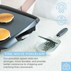 Heartland Home Porcelain Nesting Spoon Rest For Stove Top Or Kitchen Counter. 2pc Cooking Spoon Holder (Big/Little). Utensil Rest And Small Spoon Rest. Smart Kitchen Gadgets And Cute Kitchen Gifts -Peugeot Shop 51BJPwMlDuL