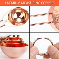 8 Pcs Measuring Cups And Spoons Set Intsun Stainless Steel Rose Gold Measuring Cups & Spoons With Engraved Marking Ruler For Measuring Dry & Liquid Ingredients Baking Cooking, Mixing & Food Processing 8 8 Pcs Measuring Cups And Spoons Set Intsun Stainless Steel Rose Gold Measuring Cups & Spoons With Engraved Marking Ruler For Measuring Dry & Liquid Ingredients Baking Cooking, Mixing & Food Processing -Peugeot Shop 51BJXLYbI0S
