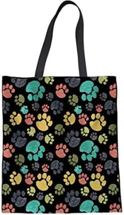 Coloranimal Women's Canvas Shoulder Handbag Cute Animal Dog Printed Tote Bag -Peugeot Shop 51BMNmkUXL. AC