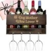Dog Mom Gifts For Women - Fun Dog Lover Gifts For Women, Our Dog Mom Wine Lover Racks Are Perfect Dog Themed Gifts Or Dog Owner Gifts For Christmas, And Arrive Beautifully Gift Boxed