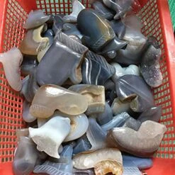 DOFRYG Specimen Healed Natural Agate Geode Hand Carved Christmas Hat Stocking Healing Stones For Decoration Gift As A Gift (Color : 02, Size : Random) -Peugeot Shop 51BO3YyLUVL