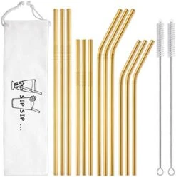 Iware 12-Pack Reusable Stainless Steel Metal Straws With Case - Long Drinking Straws For 30 Oz And 20 Oz Tumblers Yeti Dishwasher Safe - 2 Cleaning Brushes Included 18 Iware 12-Pack Reusable Stainless Steel Metal Straws With Case - Long Drinking Straws For 30 Oz And 20 Oz Tumblers Yeti Dishwasher Safe - 2 Cleaning Brushes Included -Peugeot Shop 51BRddwz9GL. AC