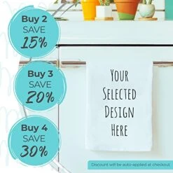 Funny Kitchen Towel, Fold In The Cheese, Flour Sack Dish Towel, Sweet Housewarming Gift, White -Peugeot Shop 51BY3GSO6FL 2