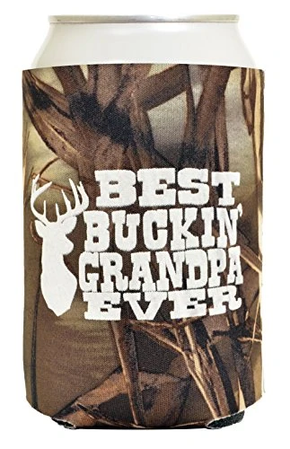 Funny Beer Coolie Best Buckin' Grandpa 2 Pack Can Drink Coolers Coolies Drink Coolers Tree Camo Max 4 2 Funny Beer Coolie Best Buckin' Grandpa 2 Pack Can Drink Coolers Coolies Drink Coolers Tree Camo Max 4 - Image 2