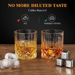 Whiskey Stones Gift Set Anniversary Gi Fts For Husband | Him | Men, Husband Birthday | Wedding Anniversary | Valentine's Day Gift, 8 Stainless Steel Whiskey Stones & 2 Whiskey Glasses(11oz) 10 Whiskey Stones Gift Set Anniversary Gi Fts For Husband | Him | Men, Husband Birthday | Wedding Anniversary | Valentine's Day Gift, 8 Stainless Steel Whiskey Stones & 2 Whiskey Glasses(11oz) -Peugeot Shop 51Bcd829MEL