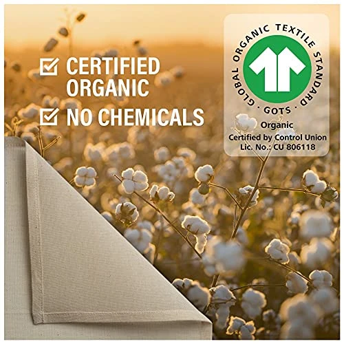 Organic Unbleached Cotton Cheesecloth For Straining - 2 Reusable Hemmed Squares, GOTS Certified, Fine Reusable Strainer – Large 23" X 23" 3 Organic Unbleached Cotton Cheesecloth For Straining - 2 Reusable Hemmed Squares, GOTS Certified, Fine Reusable Strainer – Large 23" X 23" - Image 3