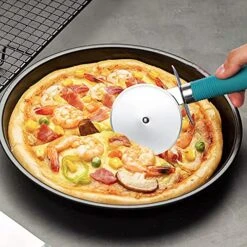 Webake Pizza Cutter Wheel Pie Serve Set, Large Pizza Slicer Stainless Steel Pie Cake Cutter With Non-slip Green Handle, Ideal For Cake Pizza Pies Dough Fudge 8 Webake Pizza Cutter Wheel Pie Serve Set, Large Pizza Slicer Stainless Steel Pie Cake Cutter With Non-slip Green Handle, Ideal For Cake Pizza Pies Dough Fudge -Peugeot Shop 51Bh9Hv5NHS