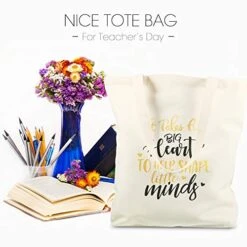 Frienda 2 Pcs Teacher Tote Bags Canvas Teacher Appreciation Bags For Women Reusable Teacher Gift Bag For School Supplies 14 Frienda 2 Pcs Teacher Tote Bags Canvas Teacher Appreciation Bags For Women Reusable Teacher Gift Bag For School Supplies -Peugeot Shop 51Bktqr5ELL