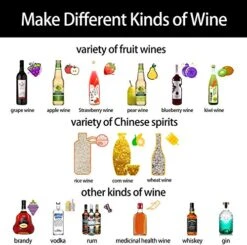 YUEWO 5.8Gal/22Litres Stainless Steel Still Wine Making Kit Water Distiller Home Brewing Kit For DIY Whisky Wine Brandy Gin Vodka Alcohol (Produce 92% ABV)