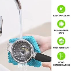 Lemon Squeezer, Anti-Corrosion Stainless Steel Extra Large Manual Lemon Juicer Squeezer With Solid Metal Squeezer Bowl, Lime Squeezer & Citrus Press Juicer For Juicing Lemons & Limes, Black -Peugeot Shop 51C3XDB1QwL