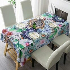 Tablecloth, Original Design Hand Drawing Art Print Table Cloth, Washable Water Resistance Microfiber Decorative Rectangle Table Cover (Tape 8, 60"x84") -Peugeot Shop 51C6D2Yn88L. AC