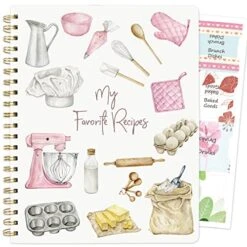 Tree Blank Recipe Book To Write In Your Own Recipes Notebook Cookbook Journal 8.5" X 11" With Stickers For Mother Day Gifts Ideas For Women Wife Mom 120 Pages
