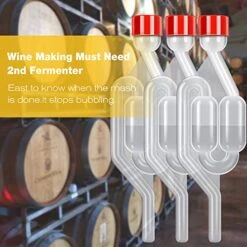 ONEBOM Fermentation Airlock 3 Pack, S Type Airlock Twin Bubble With Grommets For Wine Sauerkraut Making 14 ONEBOM Fermentation Airlock 3 Pack, S Type Airlock Twin Bubble With Grommets For Wine Sauerkraut Making -Peugeot Shop 51CCaBwQiXL