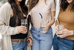 Impact Reusable Stainless Steel Straws With Cleaning Brush, 4 Piece, June Breeze 12 Impact Reusable Stainless Steel Straws With Cleaning Brush, 4 Piece, June Breeze -Peugeot Shop 51CCqxNYVSL