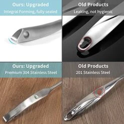 Kimmer Slotted Spoon, [Rustproof, Integral Forming, Durable] Newness 304 Stainless Steel Slotted Spoon With Vacuum Ergonomic Handle, Comfortable Grip Design Strainer Ladle For Kitchen, 14.96 Inches -Peugeot Shop 51CLRJmCfRS