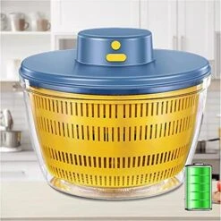 Salad Spinner Dryer Washer, Electric Salad Spinner Professional Kitchen Gadgets With Bowl And Colander, USB Electric Chargeble Lettuce Cleaner And Dryer (Color : Brass) 15 Salad Spinner Dryer Washer, Electric Salad Spinner Professional Kitchen Gadgets With Bowl And Colander, USB Electric Chargeble Lettuce Cleaner And Dryer (Color : Brass) -Peugeot Shop 51COaCFj1kL. AC
