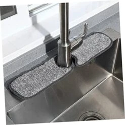 Tofficu Pad Sink Guard Faucet Absorbent Mat Faucet Water Mat Coral Fleece Faucet Splashes Catcher Drying Splashes Dish Mat Under Sink Splashes Mat Dripping Water -Peugeot Shop 51CSkVoB7QL