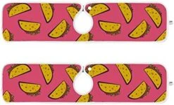2 Pack Faucet Absorbent Mat Washable Sink Splash Guard Bathroom Faucet Drip Drying Mat Kitchen Accessories Medium 23x5 Inch Colorful Tacos Pattern Cute Cartoon Mexican 15 2 Pack Faucet Absorbent Mat Washable Sink Splash Guard Bathroom Faucet Drip Drying Mat Kitchen Accessories Medium 23x5 Inch Colorful Tacos Pattern Cute Cartoon Mexican -Peugeot Shop 51CXvSwg AL. AC