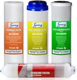 ISpring F5-75 Reverse Osmosis Replacement Water Filter Pack Set For 5-Stage System With 75 GPD RO Membrane, Stage 1 To 5 -Peugeot Shop 51CY kh4rUL. AC
