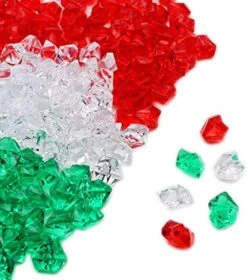Patriotic Acrylic Ice Rocks Crystals Gems ~550 Pcs 3 Lbs Bulk Bag For Vase Filler Table Scatter Party Wedding Arts Crafts Decoration Display Idea -Red Blue Clear Blend -Peugeot Shop 51ChyfpjWGL. AC