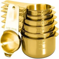 13-piece Measuring Cups And Spoons Set, 18/8 Stainless Steel Heavy Duty Ergonomic Handle With Ring Connector, Silver 29 13-piece Measuring Cups And Spoons Set, 18/8 Stainless Steel Heavy Duty Ergonomic Handle With Ring Connector, Silver -Peugeot Shop 51Ciqfvo DL. AC