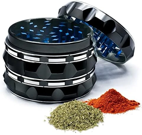 Rinder, 2.5 Inch Spice Grinder, Aluminium Alloy Manual Grinder (Black+Purple) 6 Rinder, 2.5 Inch Spice Grinder, Aluminium Alloy Manual Grinder (Black+Purple) - Image 6