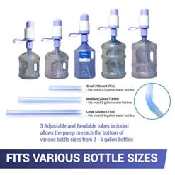 Anual Hand Pressure Drinking Fountain Pressure Pump Water Press Pump Food Grade BPA-Free Fits Most 2-6 Gallon Water Gallons (Excluding Glass Bottle) 7 Anual Hand Pressure Drinking Fountain Pressure Pump Water Press Pump Food Grade BPA-Free Fits Most 2-6 Gallon Water Gallons (Excluding Glass Bottle) -Peugeot Shop 51Cm08fEx5L