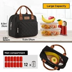 HOMESPON Lunch Bag For Woman Man Insulated Lunch Box Tote Bag For Work Picnic Or Travel -Peugeot Shop 51Ctmr1gGHL