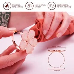 Pilotech Napkin Rings Set Of 12, Rose Gold Flower Napkin Rings For Elegant Table Decoration, Dine In Style, Casual & Formal Family Dinner, Birthday, Wedding, Holiday Party, Spring, Mothers Day 7 Pilotech Napkin Rings Set Of 12, Rose Gold Flower Napkin Rings For Elegant Table Decoration, Dine In Style, Casual & Formal Family Dinner, Birthday, Wedding, Holiday Party, Spring, Mothers Day -Peugeot Shop 51CuBG3kctL