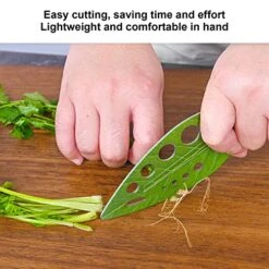 Herb Scissors,Effortlessly Prepare Greens With Herb Stripper Multifunctional Stainless Steel Vegetable Leaf Remover – 9 Holes, Protective Holder -Peugeot Shop 51CyY49O0qL