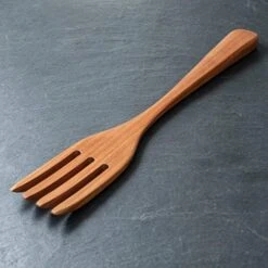 Handmade Wooden Pasta Fork - Made In The USA With Pennsylvania Black Cherry Wood - 12" Spaghetti Server Utensil And Pasta Server -Peugeot Shop 51CzuyvY0dL