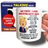 ALKING Donald Trump Mug In REAL VOICE, Novelty Funny Fathers Day Gifts, Funny Dad Gifts, Fathers Day Mug, Fathers Day Coffee Mug, Trump Fathers Day Gift, Donald Trump Gifts, Trump Coffee Mug For Dad