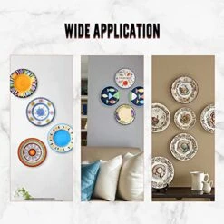 Bettomshin 1PCS Plate Hanger 15.98" W Type Stainless Steel Plate Hangers Invisible Wall Hooks For Walls Compatible Decorative Plates Hooks Dish Diaplay Holder Golden 9 Bettomshin 1PCS Plate Hanger 15.98" W Type Stainless Steel Plate Hangers Invisible Wall Hooks For Walls Compatible Decorative Plates Hooks Dish Diaplay Holder Golden -Peugeot Shop 51D6bLsfY4L