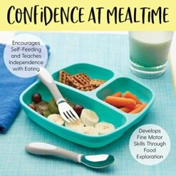 ECR4Kids-ELR-18104 My First Meal Pal Toddler Forks, BPA-Free And Dishwasher Safe Utensils For Babies And Kids, Children's Flatware For Self-Feeding, White/Light Grey (3-Pack) 6 ECR4Kids-ELR-18104 My First Meal Pal Toddler Forks, BPA-Free And Dishwasher Safe Utensils For Babies And Kids, Children's Flatware For Self-Feeding, White/Light Grey (3-Pack) -Peugeot Shop 51DEgvbU9wL