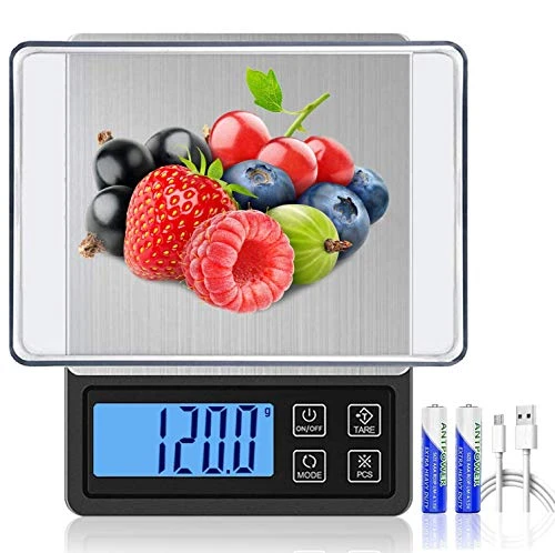 Digital Kitchen Scale, USB Rechargeable Multifunction Food Scales, High Precision 0.1g Pocket Jewelry Scale With Backlit LCD Display, Tray, Auto Off 7 Digital Kitchen Scale, USB Rechargeable Multifunction Food Scales, High Precision 0.1g Pocket Jewelry Scale With Backlit LCD Display, Tray, Auto Off - Image 7