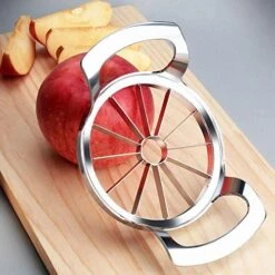 Apple Slicer, Stainless Steel Apple Cutter,Upgraded Version 12-Blade Apple Corer Peeler, Ultra-Sharp Fruit Corer, Rust Resistant Wedger, Divider For Up To 4 Inches Apples -Peugeot Shop 51DOidUQw4L