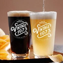 50th Birthday Gifts For Men Women - 1973 Vintage 16 Oz Beer Glass - 50 Year Old Gifts For Mens 50th Birthday Gifts Ideas - 50th Birthday Decorations For Men Turning 50 Years Old 16 50th Birthday Gifts For Men Women - 1973 Vintage 16 Oz Beer Glass - 50 Year Old Gifts For Mens 50th Birthday Gifts Ideas - 50th Birthday Decorations For Men Turning 50 Years Old -Peugeot Shop 51DXsW6IaJL