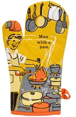 Man With A Pan Oven Mitt, 1 EA