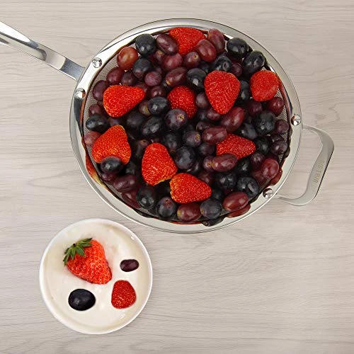 9" Large Mesh Strainer, Stainless Steel 18/8 Extra Fine Quinoa Sieve, With Solid Sturdy Handle, Flour Filter With Wider Hook 5 9" Large Mesh Strainer, Stainless Steel 18/8 Extra Fine Quinoa Sieve, With Solid Sturdy Handle, Flour Filter With Wider Hook - Image 5