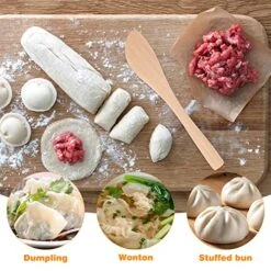 20pcs Wooden Cheese Spreader Dessert Buttercream Jam Spreader Dumpling Filling Spreading Spoon