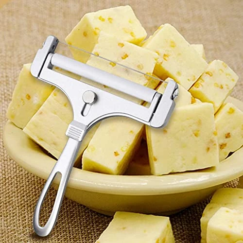 Stainless Steel Wire Cheese Slicer, Adjustable Thickness Cheese Cutter For Soft, Semi-Hard Cheeses Kitchen Cooking Tool 5 Stainless Steel Wire Cheese Slicer, Adjustable Thickness Cheese Cutter For Soft, Semi-Hard Cheeses Kitchen Cooking Tool - Image 5