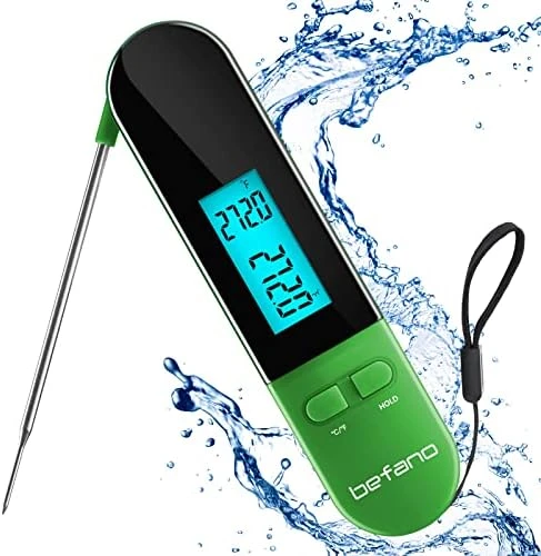 Instant Read Meat Thermometer, Waterproof Digital Food Thermometer With Backlight And Magnet, Fit For Kitchen, Food Cooking, Grill, BBQ, Smoker, Candy, Coffee, And Oil Deep Frying - Red 6 Instant Read Meat Thermometer, Waterproof Digital Food Thermometer With Backlight And Magnet, Fit For Kitchen, Food Cooking, Grill, BBQ, Smoker, Candy, Coffee, And Oil Deep Frying - Red - Image 6