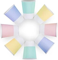 Disposable Coffee Cups With Lids - (80 Set) 12 Oz Paper To Go Coffee Cups With Resealable Lids Prevent Leaks! Travel Insulated Hot Beverage Drink Cup. Will Not Bend With Heat Or Burn Fingers -Peugeot Shop 51E17oRrsAL. AC